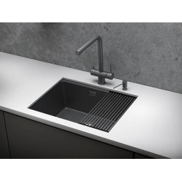 Мойка Granula KS-6045U, графит матовый