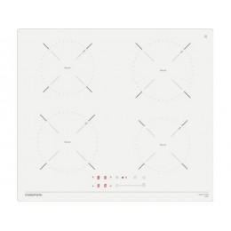 Варочная панель MEFERI MIH604WH 29307, индукционная, 4 конфорки, белая, стеклокерамика