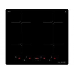 Варочная панель Kuppersberg ICI 624 индукционная 59 см, 4 конфорки, черная, SKU 31609