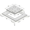 Варочная панель KRONA NEBEL 60 WH газовая