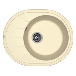 Мойка Florentina Родос 620, кварцевая, 1 чаша, с крылом, перелив, SKU 21212