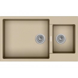 Мойка Longran Enigma ENG860.500 23013, гранит, 2 чаши, 860х500 мм
