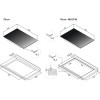 Варочная панель Falmec PIANO INDUZIONE BLACK MATT 78x51 индукционная