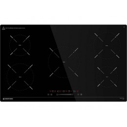 Варочная панель MEFERI MIH905BK 29516, индукционная, 5 конфорок, 86 см, черная