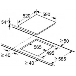 Варочная панель MAUNFELD CVI594SWH 36217, индукционная, 4 конфорки, белая, 59 см