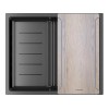 Мойка Paulmark Next-multi sink 54 uni PM785445-GM из вороненой стали - Качество и Стиль для Вашей Кухни