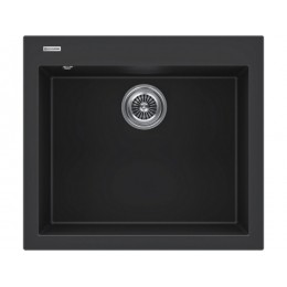 Мойка Kuchenstern OBEN 60 черный, SKU 30820, акрил, 560x500 мм, глубина 200 мм