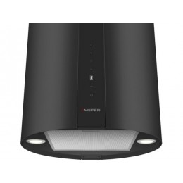 Вытяжка MEFERI TUBE40BK 29423, черная матовая, 1200 м³/ч, сенсорное управление