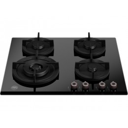 Газовая варочная панель Bertazzoni P604LPROGNE, 60 см, черное стекло, 4 конфорки, SKU 10124.