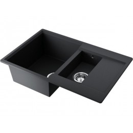 Мойка 34625 Omoikiri Daisen 78-2-BL Artgranit, 780x510мм, врезная, черный