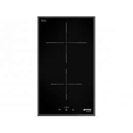 Варочная панель SMEG SI5322B индукционная 30 см, черная, стеклокерамика, 3 кВт, сенсорное управление, SKU 28126