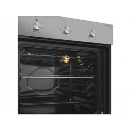 Духовой шкаф MEFERI MEO604IX LIGHT 60 см, нерж. сталь, 60 л, гриль, таймер, 4 режима, А, 2350 Вт, SKU 29326