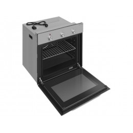Духовой шкаф MEFERI MEO604IX LIGHT 60 см, нерж. сталь, 60 л, гриль, таймер, 4 режима, А, 2350 Вт, SKU 29326