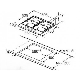 Варочная панель Jacky's JH GI623 газовая