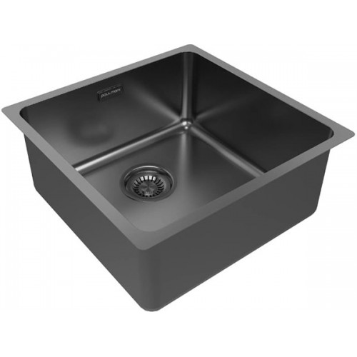 Мойка Paulmark Vista 44 PM304444-GM из вороненой стали – надежное решение для вашей кухни