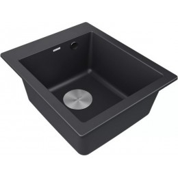 Мойка Paulmark Kante 40 PM104249-BL, черный гранит, 415х490 мм, SKU 23729