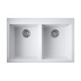 Мойка 34829 Omoikiri Bosen 80-2-WH Tetogranit 800x530 мм, 10 мм, белый