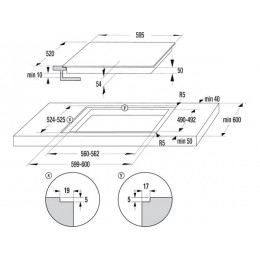 Варочная панель Gorenje GI6433BCWF 60 см, черная, индукция, 7.36 кВт, SKU 35831