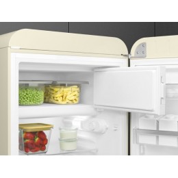 Холодильник SMEG FAB10RCR6, 54.5 см, кремовый, 122 л, статическое охлаждение, D класс, 35 дБ, SKU 29232
