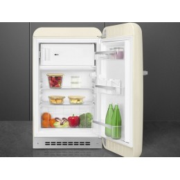 Холодильник SMEG FAB10RCR6, 54.5 см, кремовый, 122 л, статическое охлаждение, D класс, 35 дБ, SKU 29232