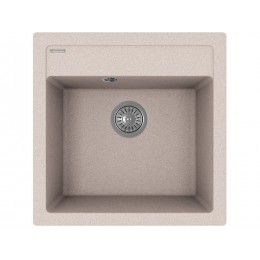 Мойка Florentina Липси 510 песочный, SKU 22235, кварц, врезная, 1 чаша