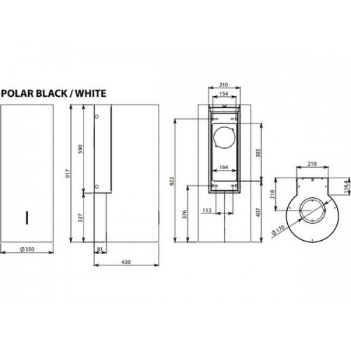 Вытяжка Falmec POLAR EVO BLACK 35 - Эффективное решение для вашей кухни