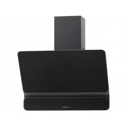Вытяжка KRONA SATURN 600 DN BLACK 25638, 710 м3/ч, наклонная, черный металл/стекло