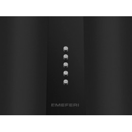 Вытяжка MEFERI TUBE40BK 29438, 40 см, черный матовый, 850 м³/ч, 3 скорости, LED