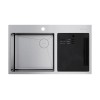 Мойка Omoikiri Akisame 86-2 Side-IN нерж. сталь/нержавеющая сталь (4997021)