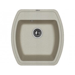 Мойка Florentina Нире 480 грей, 1 чаша, кварц, 480x510 мм, SKU 27640.