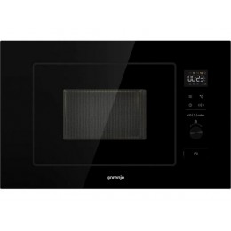 СВЧ-печь Gorenje BM201M2TBG 800Вт, 20л, черная, встраиваемая 60 см, 5 уровней мощности, 8 автопрограмм, блокировка от детей, таймер 95 мин, диаметр тарелки 24,5 см, управление сенсором.