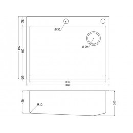 Мойка Emar EMB-660(TOP) Satin