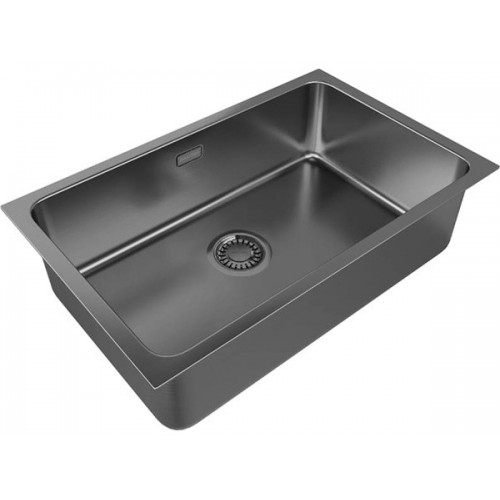 Мойка Paulmark Vista 74 PM307444-GM из вороненой стали – идеальное решение для вашей кухни