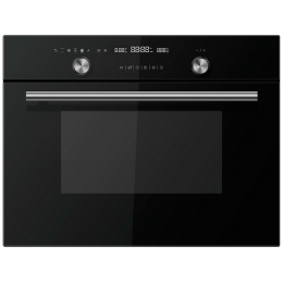 Духовой шкаф Midea TF944EG9-BL 25546, компактный, 44л, 900Вт, черное стекло, 9 программ.
