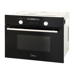 Духовой шкаф Midea TF944EG9-BL 25546, компактный, 44л, 900Вт, черное стекло, 9 программ.