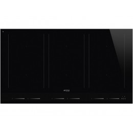 Варочная панель SMEG 28146, индукционная 90 см, черная стеклокерамика, 6 зон, мультислайдер.