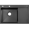 Мойка Arona ARS 780.505 L BLACK (чаша слева) черный