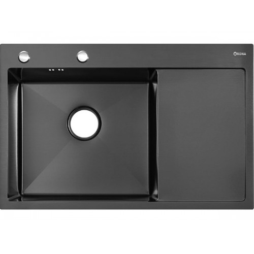 Мойка Arona ARS 780.505 L BLACK (чаша слева) черный
