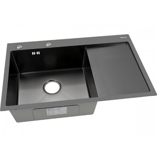 Мойка Arona ARS 780.505 L BLACK (чаша слева) черный