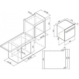 СВЧ-печь GRAUDE MWG 45.0 SE 60 см, черная, 38 л, 1 кВт, сенсорное управление, LCD-дисплей, A, SKU 28948
