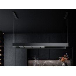 Вытяжка Falmec 25052 LIGHT 180 BLACK, островная, 500 м³/ч, матовый черный алюминий, LED.