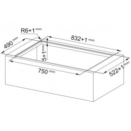 Варочная панель Franke FMA 8391 HI (35552) 83 см, черная, индукционная с вытяжкой, 4 зоны, Booster.