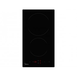 Варочная панель Midea MCH32107 29 см, черная, стеклокерамика, 2 зоны нагрева, 25956