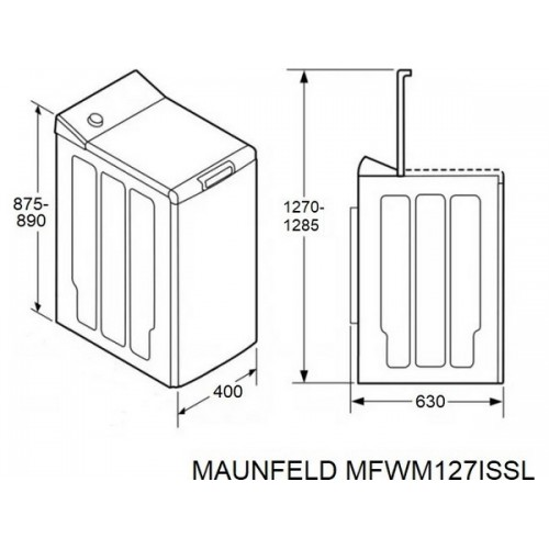 Стиральная машина MAUNFELD MFWM127ISWH - Эффективная и Надежная Помощница для Вашего Дома