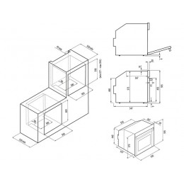 Духовой шкаф KRONA MAGNETE 60 BL/BL