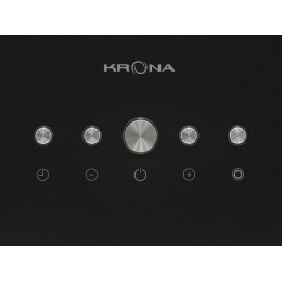Вытяжка KRONA DITA R 400 black PB, 40 см, 1000 м3/ч, 3 скорости, металл, 45-58 дБ, SKU 21860