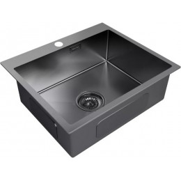 Мойка Paulmark Kroner 59 PM215951-GM, SKU 22661, врезная, нержавеющая сталь, 590x510 мм