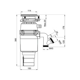 Измельчитель пищевых отходов Granula R700