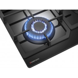 Варочная панель MEFERI MGH604BK GLASS COMFORT газовая