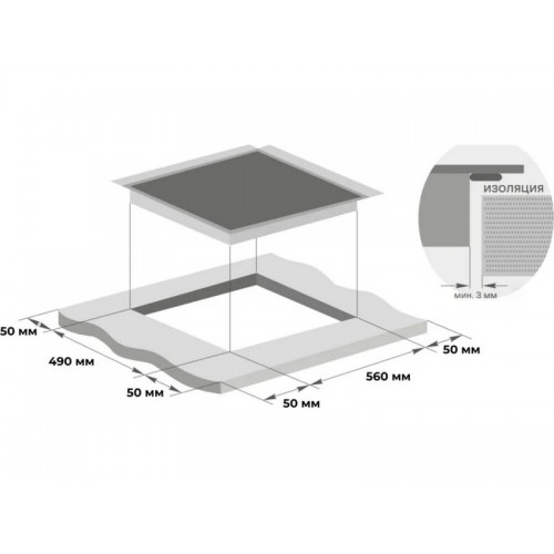 Варочная панель MEFERI MGH604BK GLASS COMFORT газовая